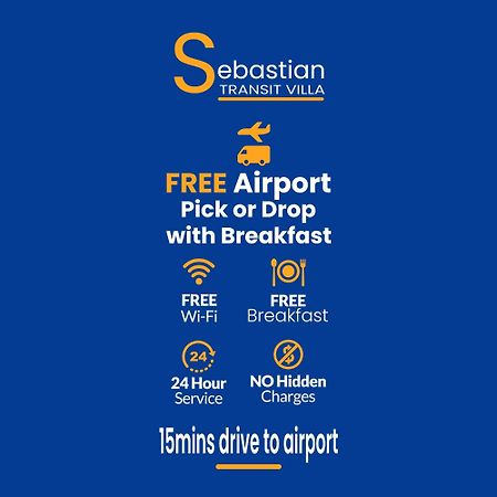 Sebastian Transit Villa With Free Shuttle Service To Airport Kotugoda ภายนอก รูปภาพ