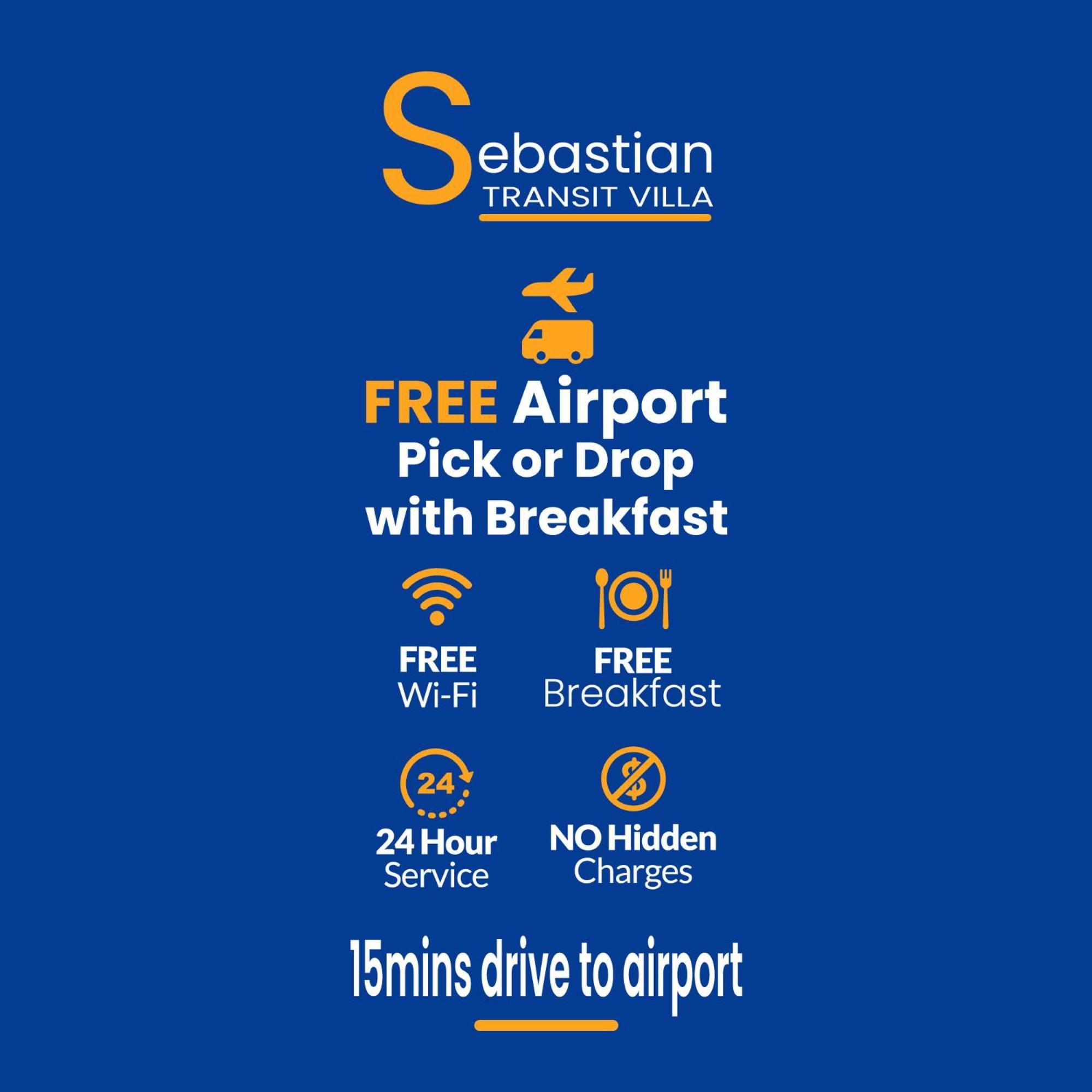Sebastian Transit Villa With Free Shuttle Service To Airport Kotugoda ภายนอก รูปภาพ